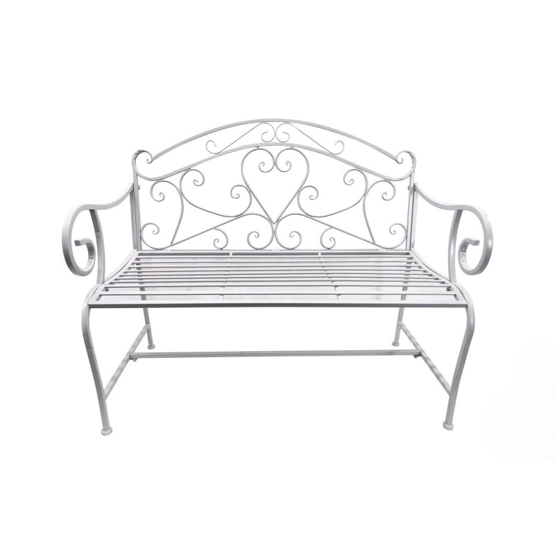 Banc motif cœur pliable 110x56x91cm