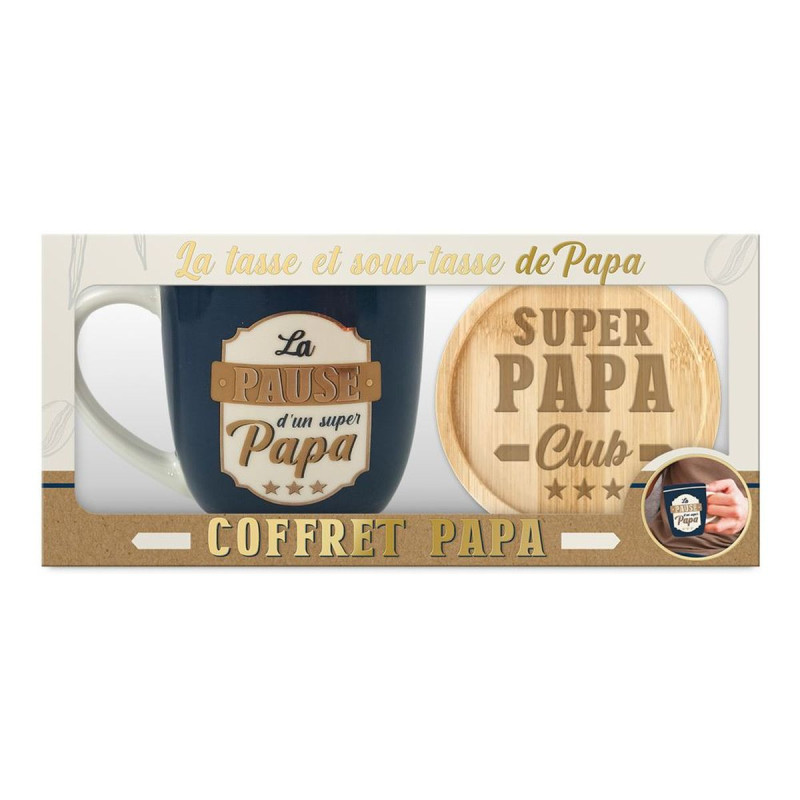 COFFRET TASSE LA PAUSE DE PAPA COFFRET TASSE LA PAUSE DE PAPA