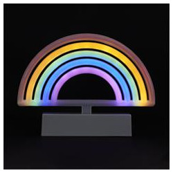 LAMPE LED EFFET NEON ARC EN CIEL A PILES