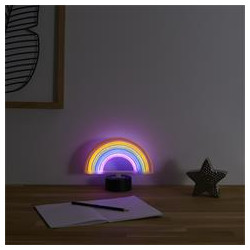 LAMPE LED EFFET NEON ARC EN CIEL A PILES
