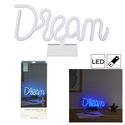 LAMPE LED EFFET NEON DREAM A PILES