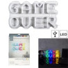 LAMPE LED EFFET NEON GAME OVER USB LAMPE LED EFFET NEON GAME OVER USB