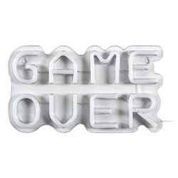 LAMPE LED EFFET NEON GAME OVER USB
