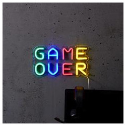LAMPE LED EFFET NEON GAME OVER USB