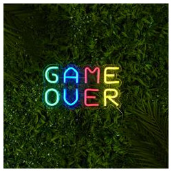 LAMPE LED EFFET NEON GAME OVER USB