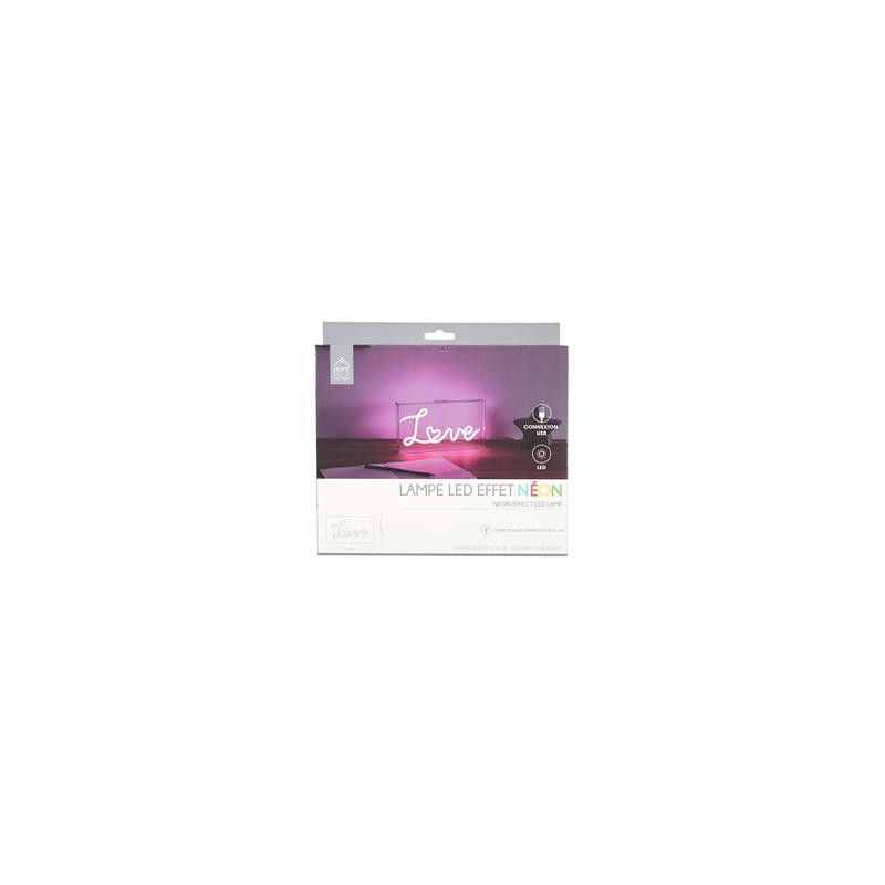 LAMPE LED EFFET NEON "LOVE" ACRYLIQUE