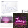 LAMPE LED EFFET NEON "LOVE" ACRYLIQUE
