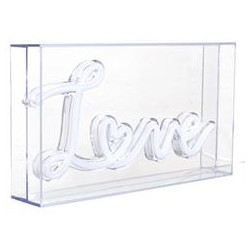 LAMPE LED EFFET NEON "LOVE" ACRYLIQUE