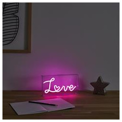 LAMPE LED EFFET NEON "LOVE" ACRYLIQUE