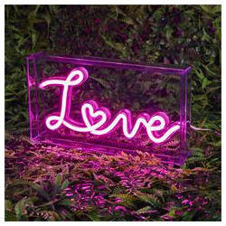 LAMPE LED EFFET NEON "LOVE" ACRYLIQUE