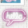 LAMPE LED EFFET NEON HELLO USB