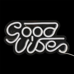LAMPE LED EFFET NEON GOOD VIBES USB