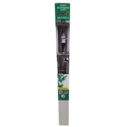 Cortina mosquitera de fibra de vidrio de 4 tiras 100x230cm - Negra