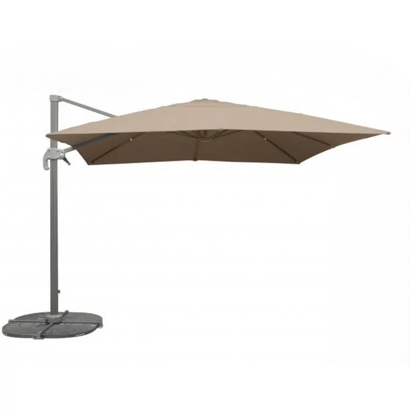 LUKSUSOWY PARASOL DEC SQUARE TAUPE 3X3M 250GR