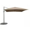 PARASOL LUXE DEC CARRE TAUPE 3X3M 250GR