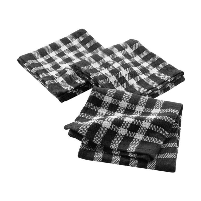 SERVIETTES DE TABLE /3 PCS TRADITIO NOIR SERVIETTES DE TABLE /3 PCS TRADITIO NOIR