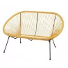 2-SITSER "CABANA" SOFFA MED GUL TRÅD