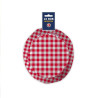 Bob "Pinard et Sauciflard" en tissu vichy rayé rouge et blanc Bob "Pinard et Sauciflard" en tissu vichy rayé rouge et blanc