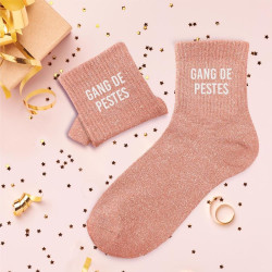 Chaussettes à Paillettes "GANG DE PESTES"