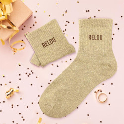 Chaussettes à Paillettes "RELOU"