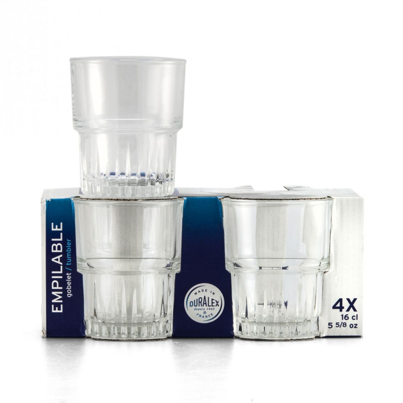 GOBELET X4 EMPILABLE 16CL "DURALEX"