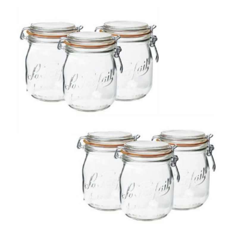 LOT 6 BOCAUX SUPER 1L (5+1) "LE PARFAIT"