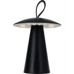 LÁMPARA DE MESA RECARGABLE NEGRA