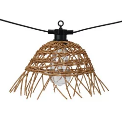 Guirlande Lumineuse 6 Caches en Rotin Synthétique LED