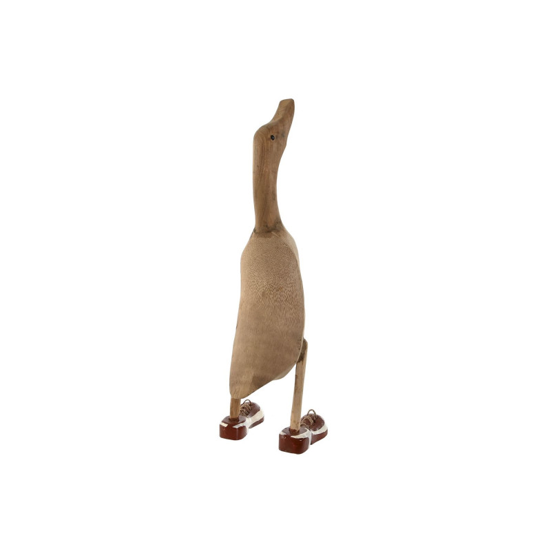 Canard en Bois Artisanal avec Chaussures Lacées Canard en Bois Artisanal avec Chaussures Lacées