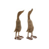 Canard en Bois Artisanal avec Chaussures Lacées Canard en Bois Artisanal avec Chaussures Lacées