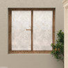 Paire Brise-Bise Celia Kaki en 100% Polyester - 60 cm x 120 cm