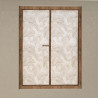 Paire Brise-Bise Celia Taupe en 100% Polyester - 60 cm x 160 cm