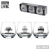 VERRE A WHISKY DECORE X3 34,5CL "IRISH"
