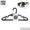 CINTRE EN PLASTIQUE NOIR X 6PCS