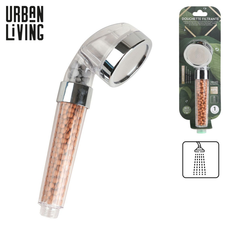 POMMEAU DE DOUCHE 1 JET EN ABS CHROME AV