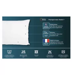OREILLER 65X65 ZEN ANTI ACARIEN