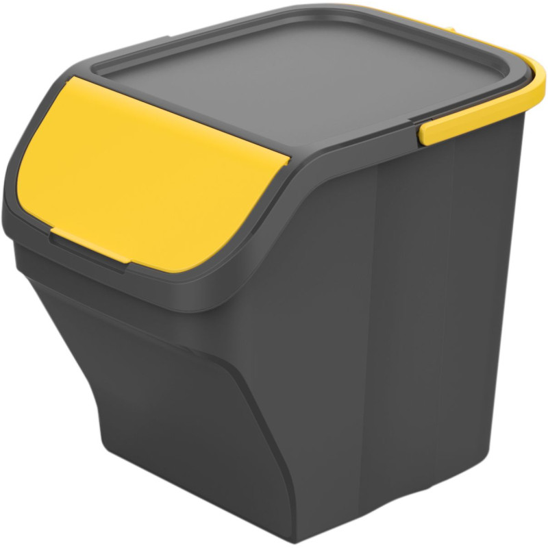 POUBELLE STACK 25L ANTH. VOLET JAUNE