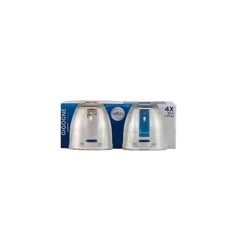 GOBELETS GIGOGNE 22CL X4 "DURALEX"