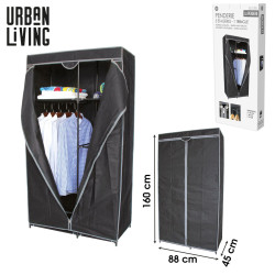 PENDERIE 5 ETAGERES AVEC HOUSSE H160X88X