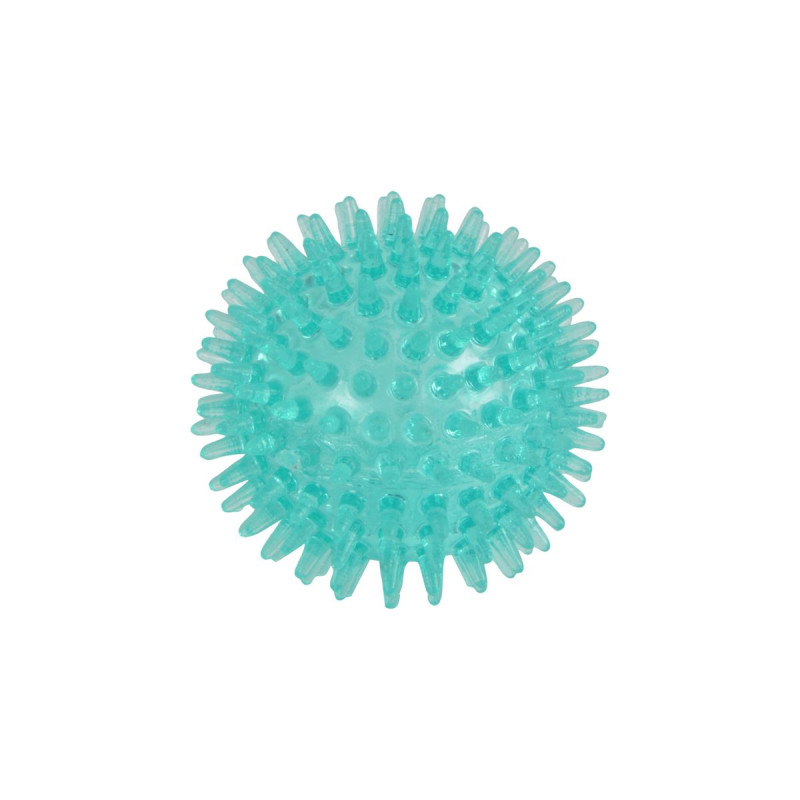 Jouet Dentaire Balle à Picots en TPR - D6,5cm Bleu Jouet Dentaire Balle à Picots en TPR - D6,5cm Bleu