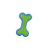 Jouet Os en Caoutchouc - Idéal pour les Dents de Votre Animal ! 6xH11,5cm bleu vert