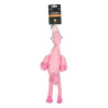 Jouet pour chien peluche flamant rose sonore 46x7cm
