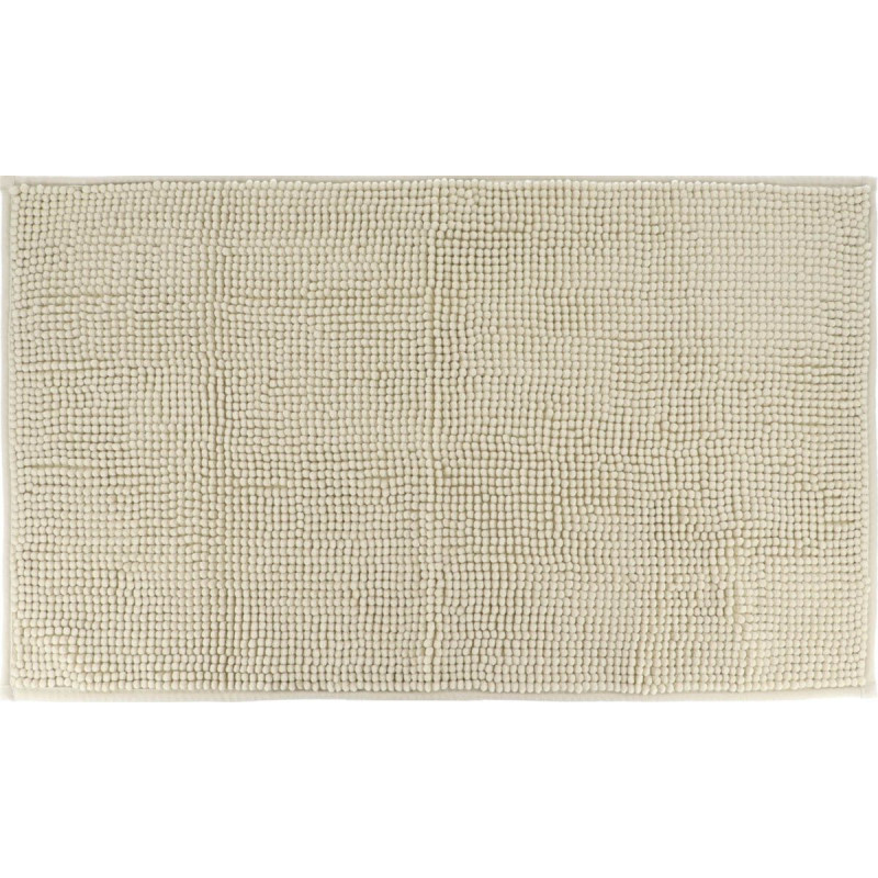 TAPIS MICROF BEIGE BOULES UNI 45X75CM