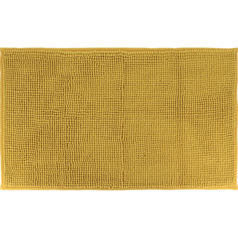 TAPIS MICROF MOUTARDE BOULES UNI 45X75CM