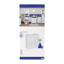 Meuble Sous Lavabo 2 Portes Blanc Santorin