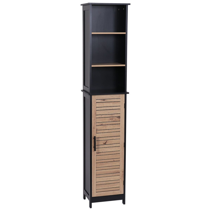 COLONNE BERGEN MDF 1 PORTE + 3 ETAGERES