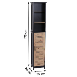 COLONNE BERGEN MDF 1 PORTE + 3 ETAGERES