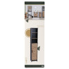 COLONNE BERGEN MDF 1 PORTE + 3 ETAGERES