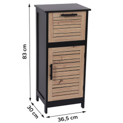 MEUBLE BAS BERGEN 1 PORTE/1 TIROIR MDF -