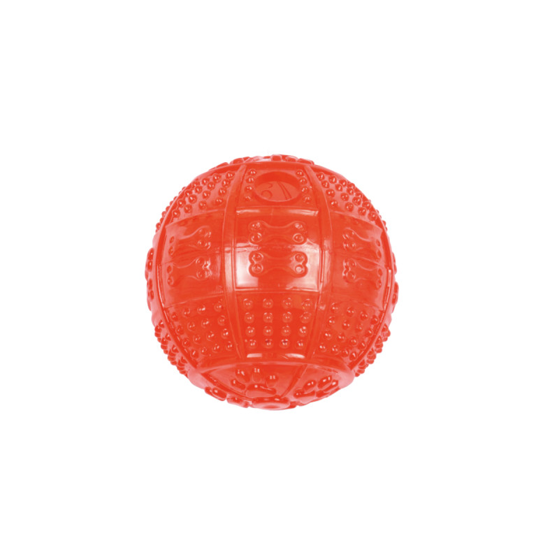 Balle Distributeur de Croquettes 8 cm Rouge Balle Distributeur de Croquettes 8 cm Rouge